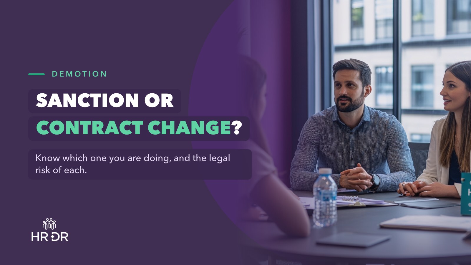 Demotion at Work: Sanction, Contract Change or Legal Risk?