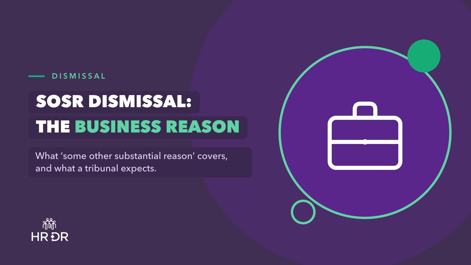 SOSR Dismissal: The Fifth Fair Reason Explained